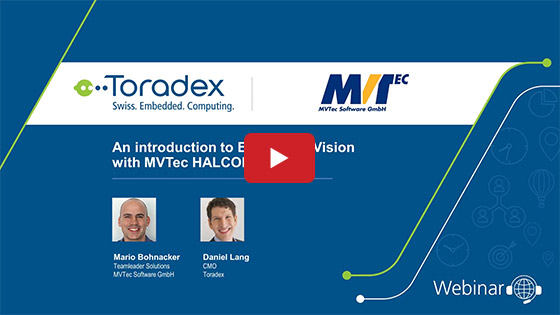 An introduction to Embedded Vision with MVTec HALCON