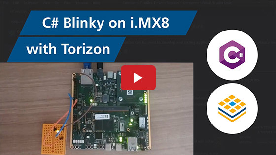 C# Hello World Blinky on i.MX 8 with TorizonCore Embedded Linux with Visual Studio Code