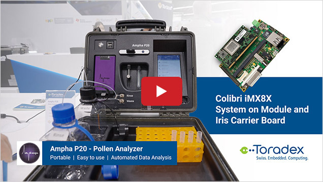 Amphasys Pollen Analyzer Powered by Colibri iMX8X SoM