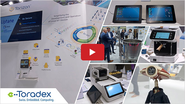 Toradex Booth Walk-through - Torizon in Real-world Applications - Embedded World 2023