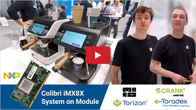 Coffee Machine by Maro Powered by NXP i.MX 8X Colibri System on Module and Torizon